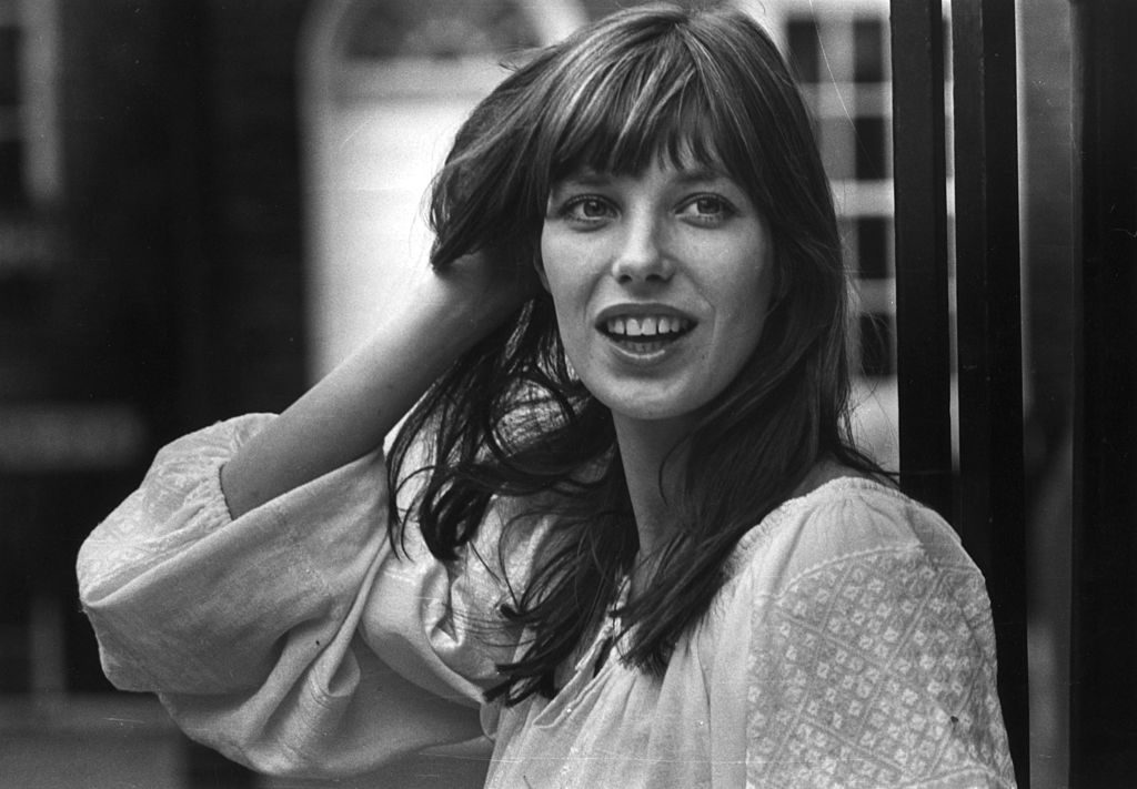 British singer, actress and model Jane Birkin, best known for 'Je t'Aime', her duet with partner Serge Gainsbourg.